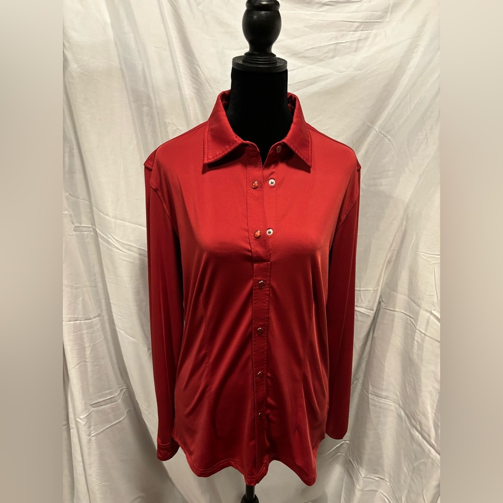 Ranch Dress’n Rodeo Shirt - Medium - Rust - Women’s